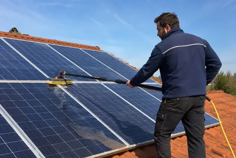 Nettoyage et entretien de panneaux solaires à Came